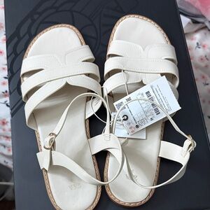 Zara Cream Strappy Sandals